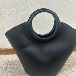 Portland Leather large Milan Bag with Circular Handles